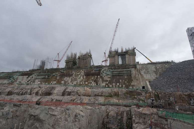Usina Hidrelétrica Belo Monte em foto na fase de construção