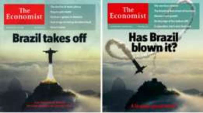 Revista já usou a imagem do Cristo Redentor outras vezes para falar sobre o país