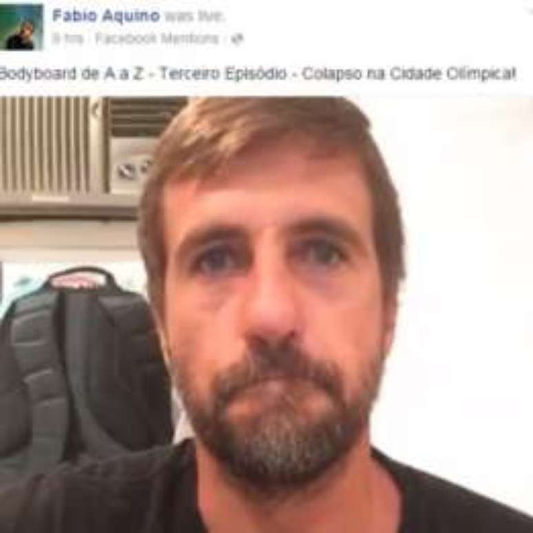 Em v&iacute;deo no Facebook, atleta se emociona ao falar sobre trag&eacute;dia.