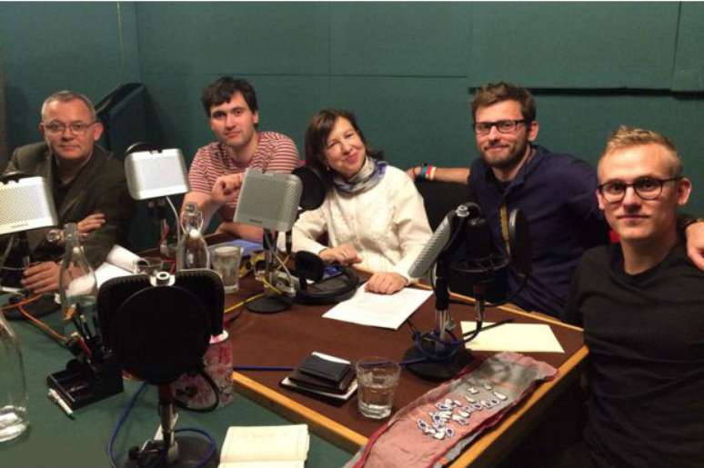 Os quatro europeus conversam com Lyse Doucet