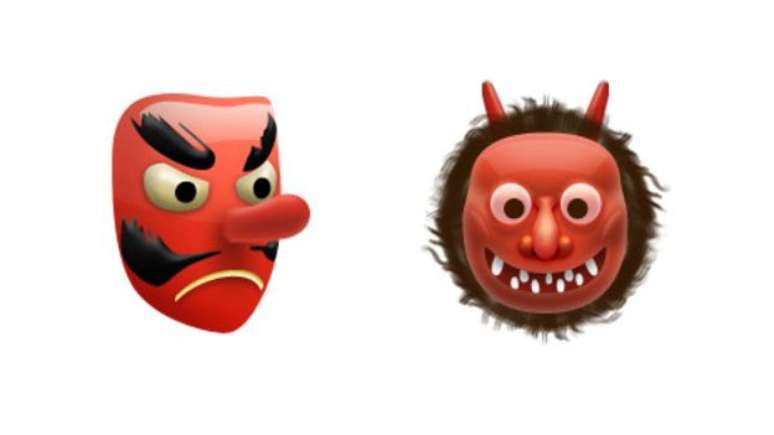 Estes dois emojis são inspirados em criaturas fantásticas da cultura japonesa (Imagem: Emojipedia)