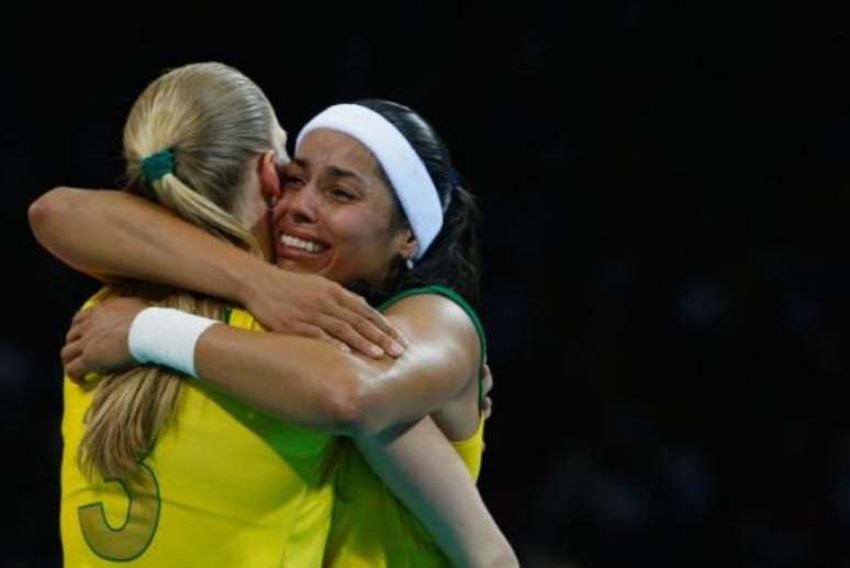 A jogadora de v&ocirc;lei Paula Pequeno, na ativa pelo Bras&iacute;lia V&ocirc;lei, foi ouro em Pequim (2008) e Londres (2012)