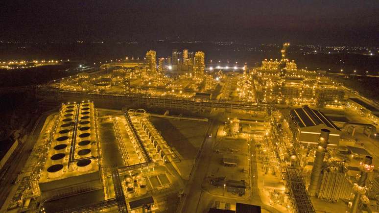 Imagem a&eacute;rea do Etileno XXI, o maior complexo petroqu&iacute;mico para a produ&ccedil;&atilde;o de polietileno em Coatzacoalcos, no estado mexicano de Veracruz . 