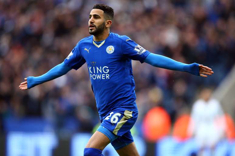 O argelino Riyad Mahrez, eleito melhor jogador do Campeonato Inglês, foi a grande estrela do Leicester