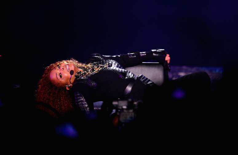 Janet Jackson em show em Dubai em 26 de março de 2016