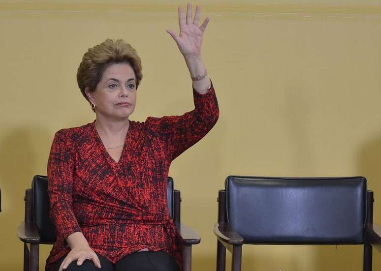 A presidente afastada Dilma Rousseff