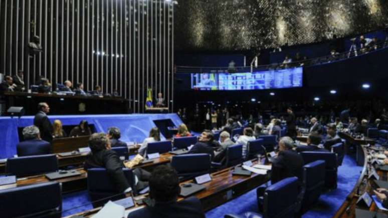 Painel mostra a decisão final dos senadores 