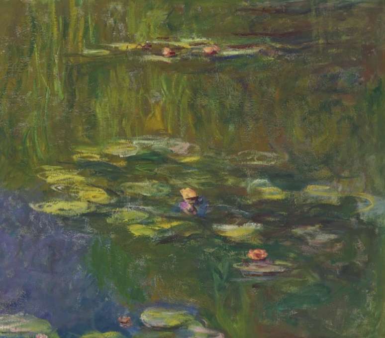 Obra do pintor francês Claude Monet "Le bassin aux nymphéas"