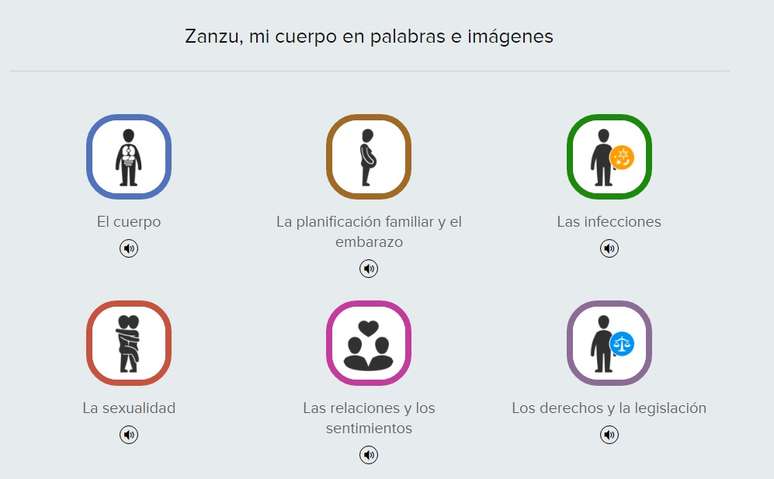 Portal tem 12 opções de idiomas e apresenta seções sobre saúde sexual, planejamento familiar e relacionamentos e emoções