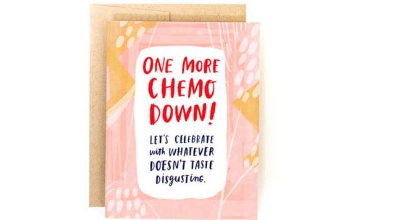 Empresa vende cart&otilde;es celebrando fim de sess&otilde;es de quimioterapia 