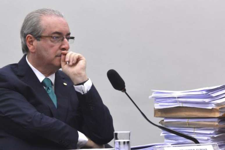 Brasília - O presidente afastado da Câmara, Eduardo Cunha, faz sua defesa no Conselho de Ética da Casa 