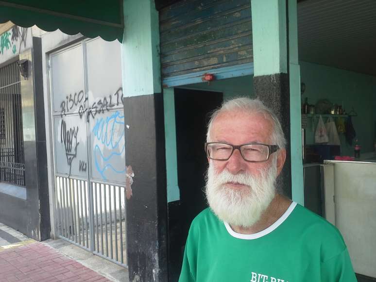 Valdinir Torres, 80 anos, é dono de um bar vizinho ao Engenhão e diz ter medo por causa da ação frequente de criminosos na localidade