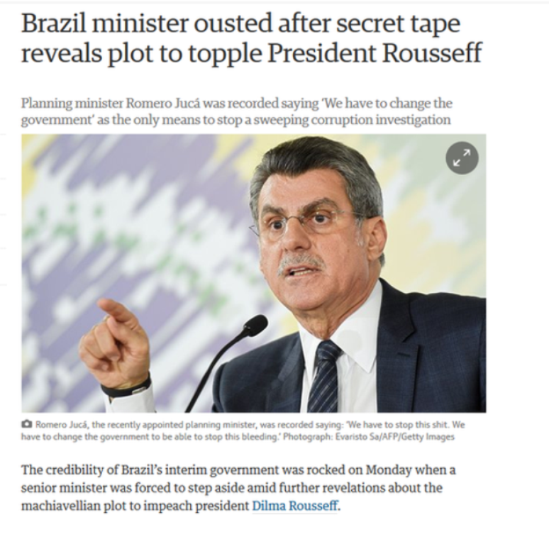 Guardian diz que 'credibilidade' do governo interino foi abalada