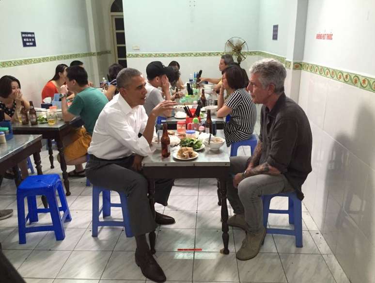 Obama e Anthony Bourdain