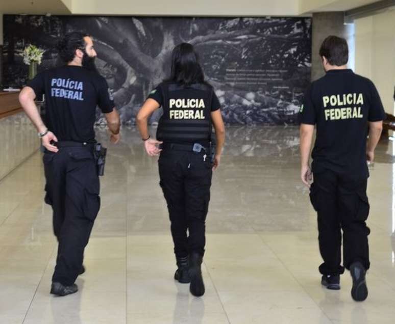 Polícia Federal durante operação