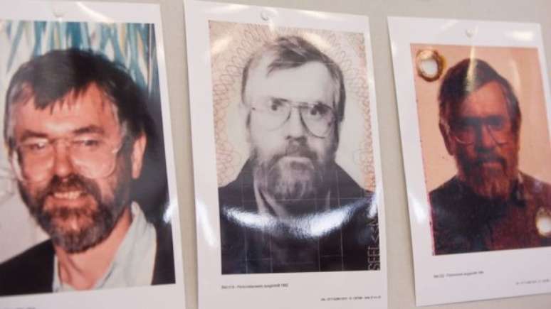 A polícia alemã divulgou fotos de Manfred Seel à imprensa