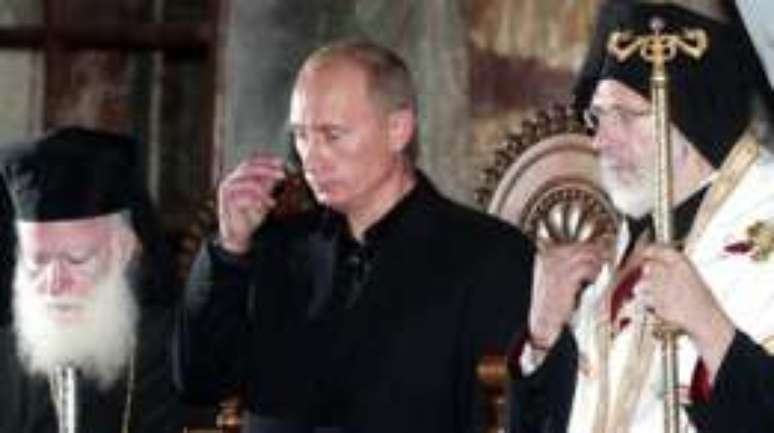 Vladimir Putin visitou Monte Athos pela primeira vez em 2005