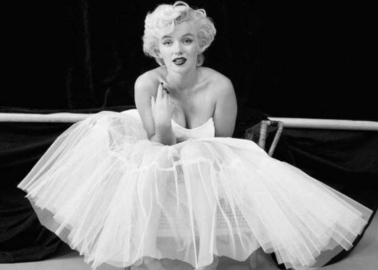 A imagem de Marilyn Monroe como bailarina é uma das mais famosas da atriz