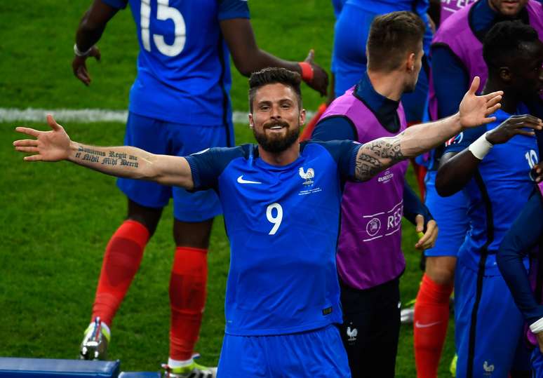 Giroud foi o responsável pelo primeiro gol da Euro 2016