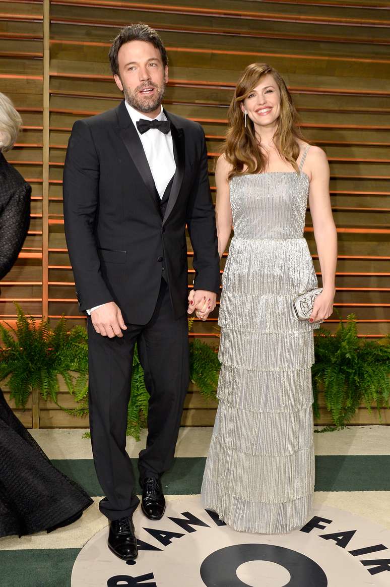 Jennifer Garner e Ben Affleck na festa do Oscar, em 2014