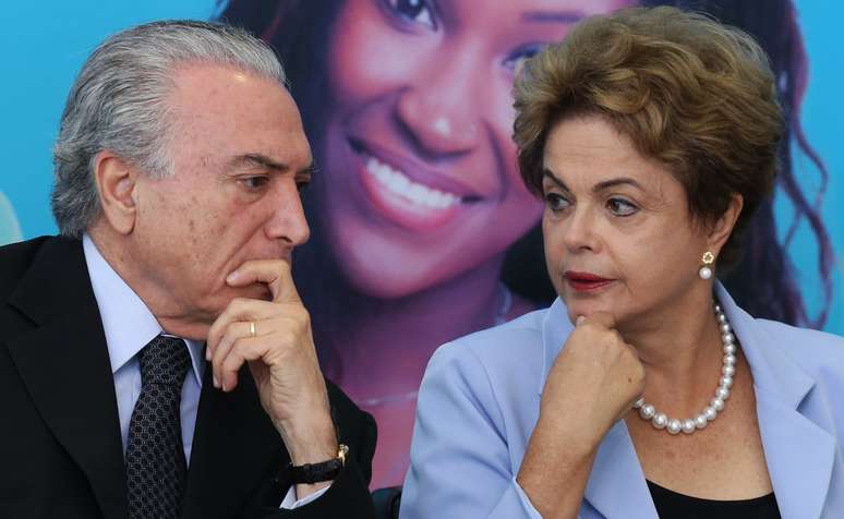 Michel Temer e Dilma Rousseff em agosto de 2015