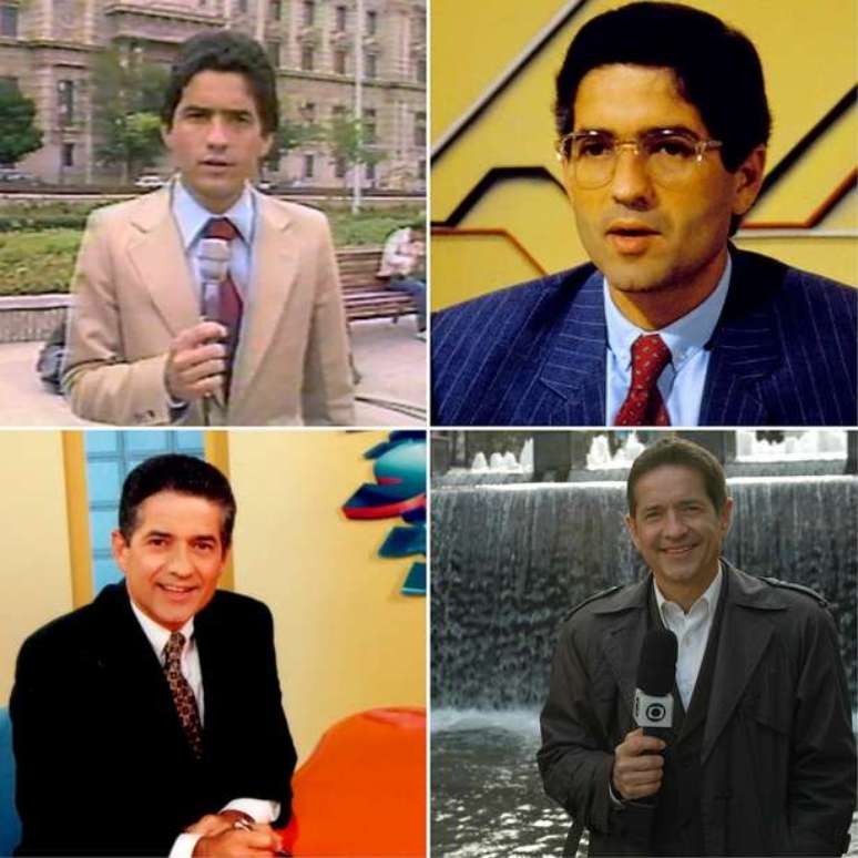 O apresentador em alguns momentos de seus 38 anos na Globo (Fotos: Projeto Mem&oacute;ria Globo/Divulga&ccedil;&atilde;o)