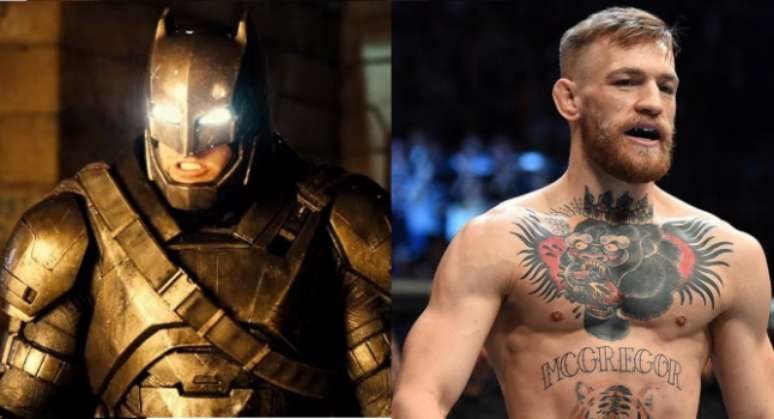 Conor McGregor foi comparada ao Batman (FOTOS: Divulgação)