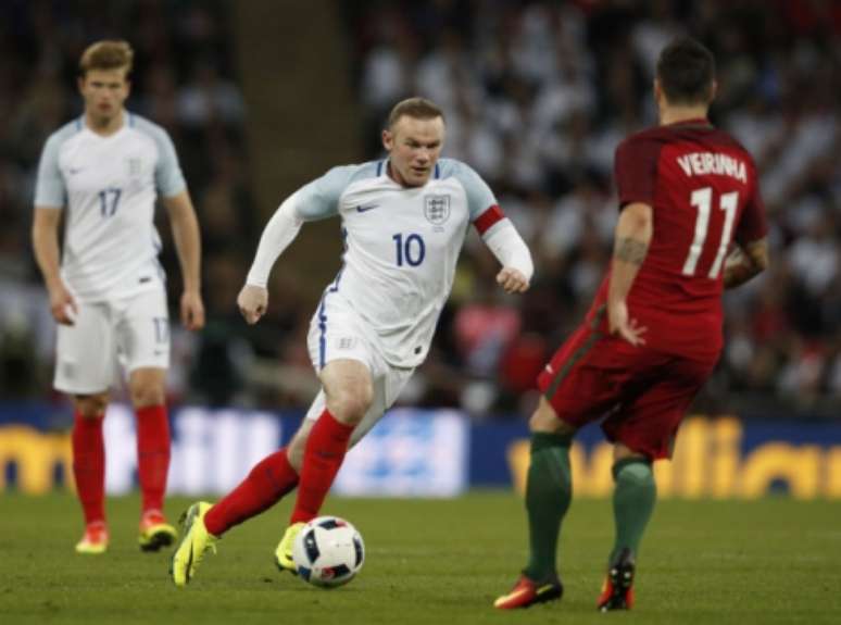 Rooney (Inglaterra) fez 5 gols na história da Eurocopa