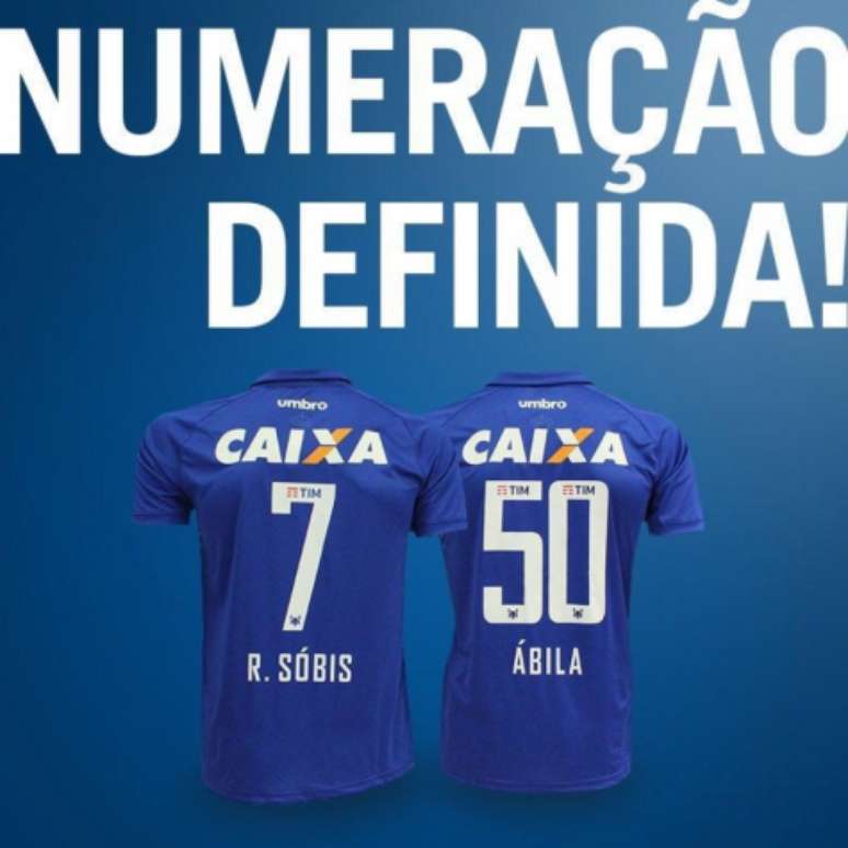 
                        
                        
                    Rafael Sóbis herda número de Sánchez Miño e Ramón Ábila usará a camisa 50 no Cruzeiro (Foto: Divulgação)