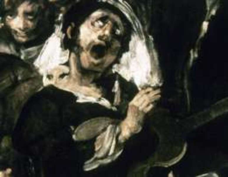 Detalhe da obra "Romaria de Santo Isidro", de Francisco de Goya