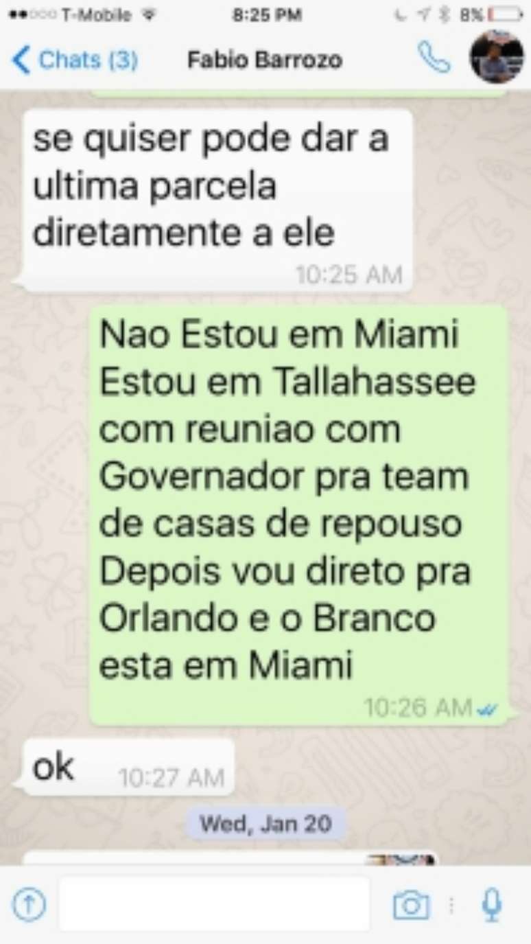 Caso Alyson - Conversa entre empresário e dirigentes