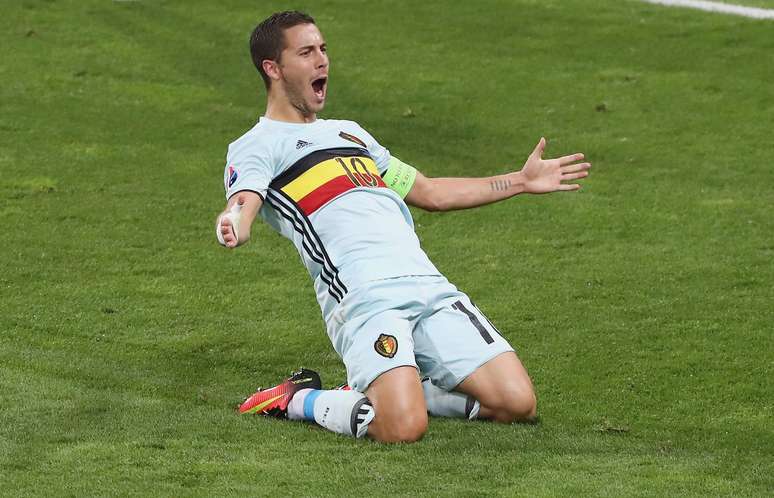 Hazard marcou um gol e assistência na vitória belga em cima da Hungria