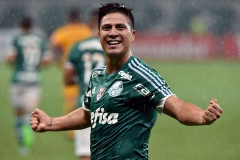                         
                        
                    Cristaldo encerra sua passagem pelo Palmeiras com 20 gols marcados (Foto: AFP / NELSON ALMEIDA)