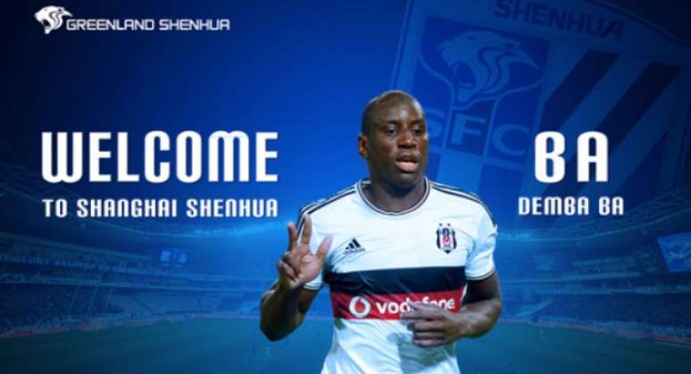 Demba Ba: contratado pelo Shanghai Greenland Shenhua por 13 milhões de euros (R$ 48 milhões)