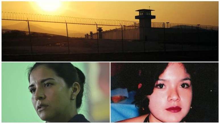 Prisão feminina federal no Estado de Morelos, no México, e as detentas Yecena Graciano (à esq.) e Verónica Razo, que teriam assinado confissões sob tortura
