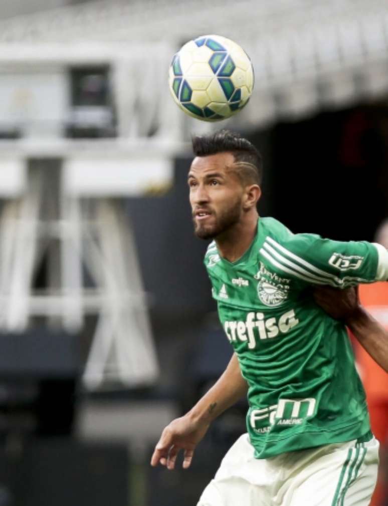 
                        
                        
                    Leandro Pereira jogando pelo Palmeiras no ano passado (Foto: Ale Cabral/Lancepress!)