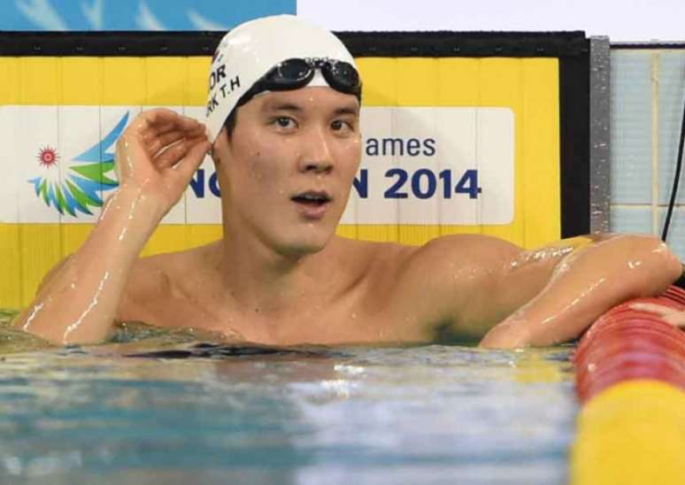 
                        
                        
                    Park Tae-hwan está impedido de disputar a Olimpíada mesmo após cumprir pena(Foto: PHILIPPE LOPEZ)