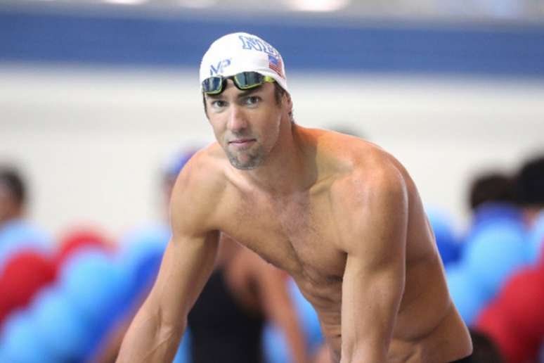 
                        
                        
                    Michael Phelps garantiu nesta quarta-feira vaga em sua quinta Olimpíada (Foto: Alex Menendez/Getty Images/AFP)