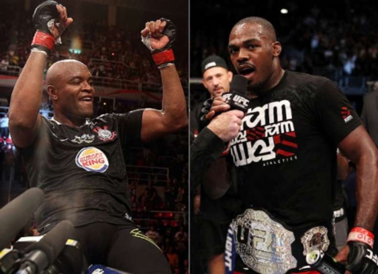 Anderson Silva e Jon Jones (Fotos: Divulgação/UFC)