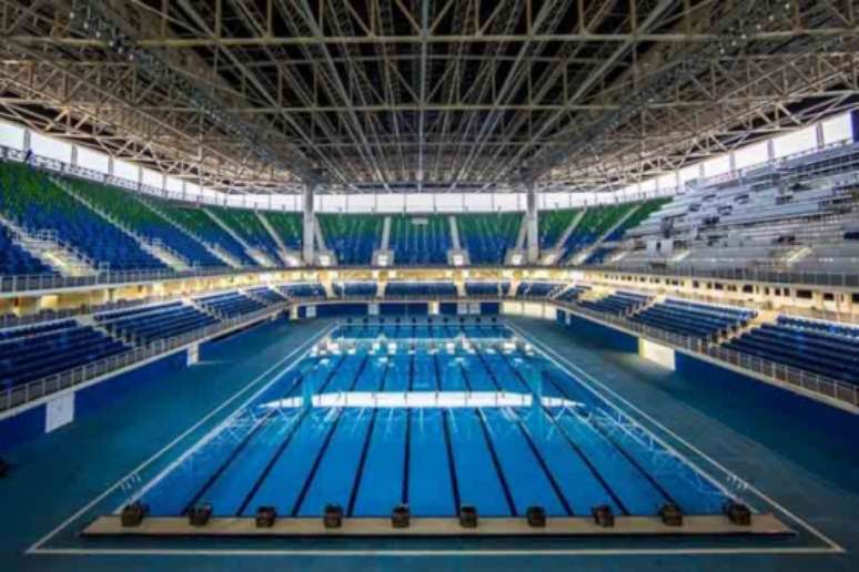 A piscina do Estádio Aquático da Barra