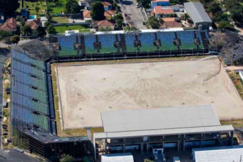 Arena onde serão as provas do hipismo, em Deodoro