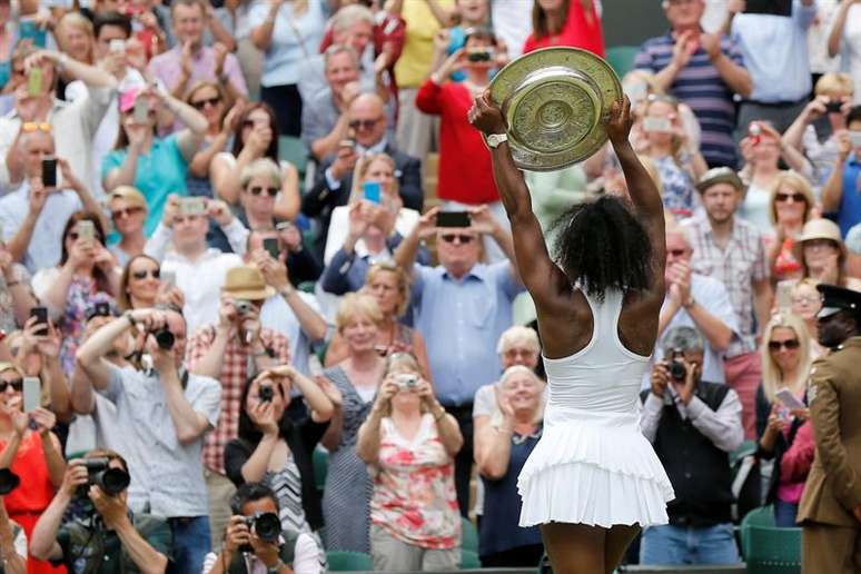 Wimbledon: Serena Williams conquista Wimbledon e alcança Steffi Graff, Esportes
