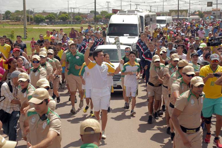 O lutador de MMA Lyoto Machida recebeu R$ 21 mil do Governo do Pará para conduzir a tocha olímpica em Belém (PA), que foi alvo de muitas críticas