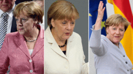 Angela Merkel apenas alterna as cores de seus discretos ternos, mas mesmo assim atrai comentários por seu "estilo"