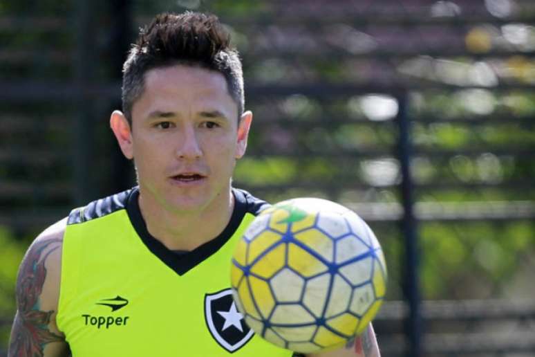 
                        
                        
                    O centroavante Gustavo Canales, de 34 anos, estava na Universidad de Chile (Foto: Vitor Silva/SSPress/Botafogo)