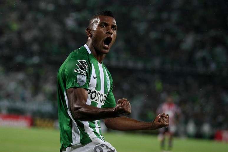 Atacante Borja, do Atlético Nacional, fez 4 gols em 2 jogos contra o São Paulo na semifinal da Libertadores