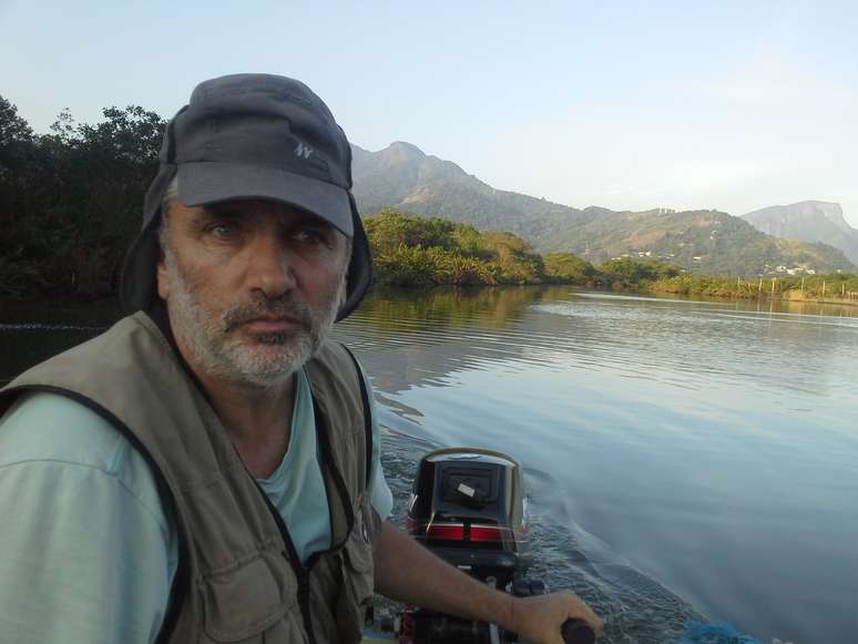 Biólogo Mário Moscatelli: desapontamento com a poluição nas lagoas da Barra da Tijuca