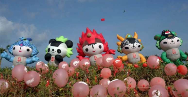 Mascote - Beibei, Nini, Huanhuan, Yingying e Jingjing - Pequim 2008