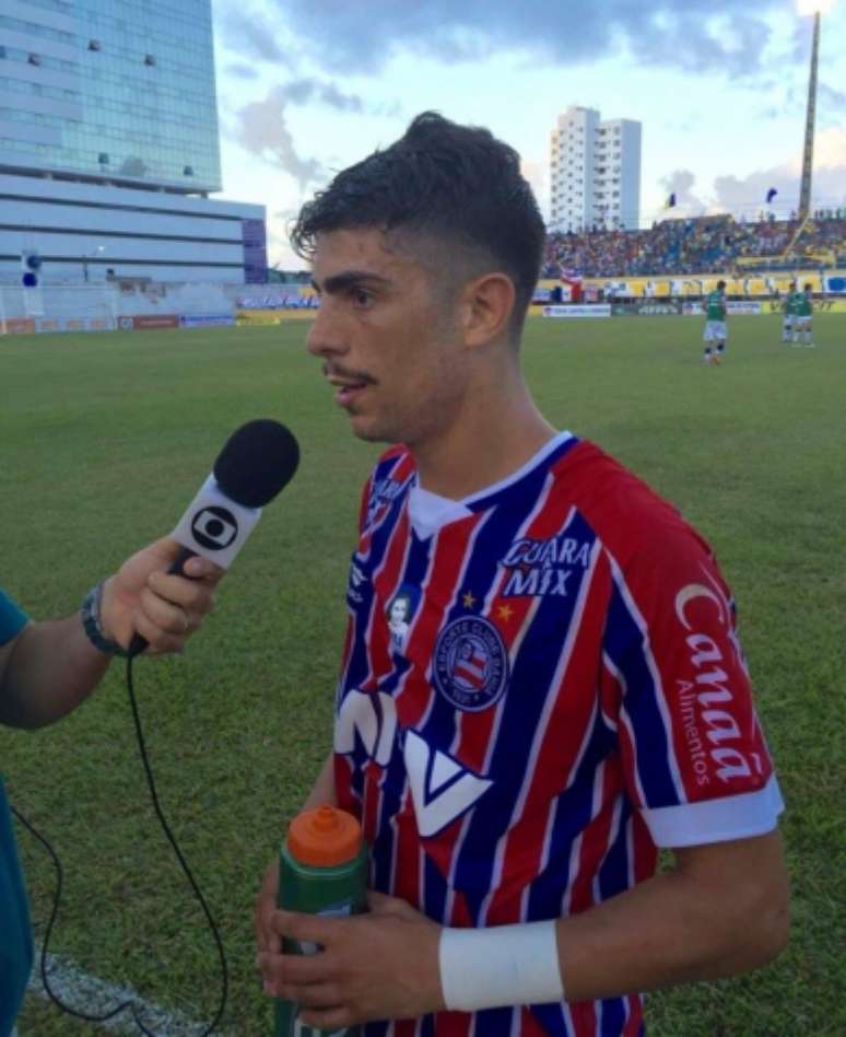Luisinho se destacou no Santa Cruz em 2015 e vendido ao Bahia nesta temporada (Foto; Divulgação/Bahia)