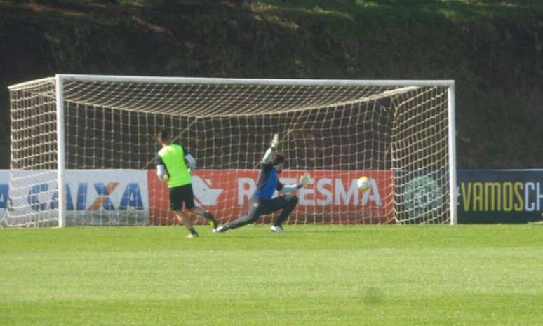 Neliton treinou neste sábado e confirmou a escalação contra a Chapecoense (Foto: Reprodução/Twitter Botafogo)